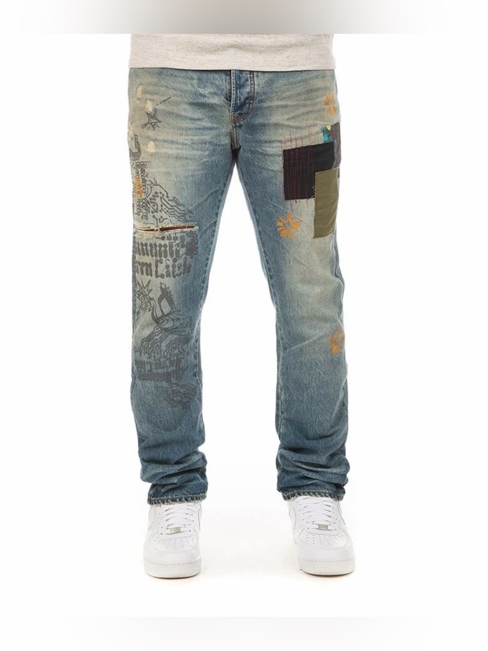 Billionaire Boys Club BB Circuits Helix Men’s Slim Fit Button Fly Jeans!!(38x34)